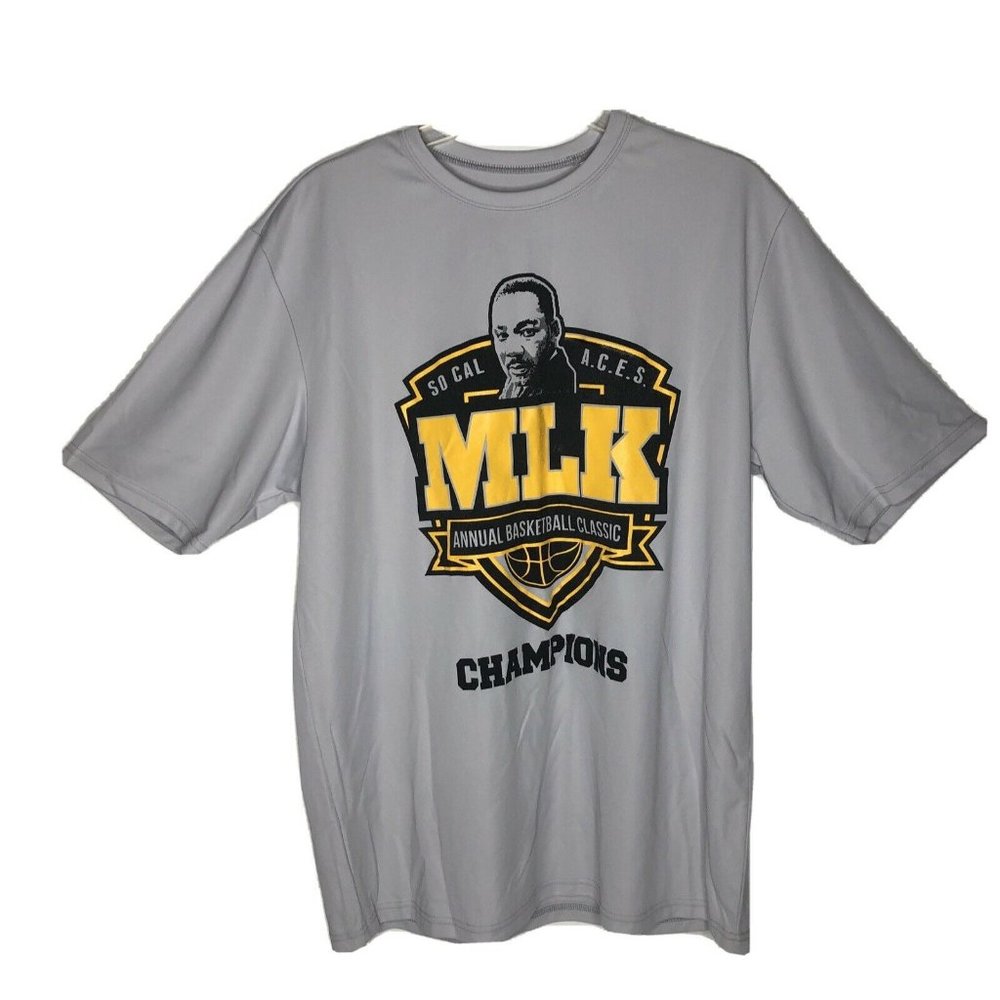 MLK Annual Basketball Classic Gray XL Graphic Tee shirt Martin Luther King Fresh